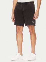 Champion Szorty sportowe Reverse Weave 221179 Czarny Regular Fit. Czarne szorty męskie CHAMPION, bez wzorów, z bawełny, sportowe. Za 169.99 zł.
