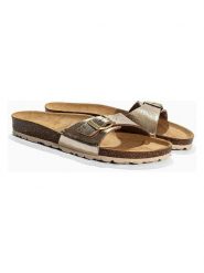 Sunbay Klapki "Jasmin" w kolorze złotym rozmiar: 36. Żółte klapki damskie Sunbay, bez wzorów, bez obcasa. Za 169.95 zł.