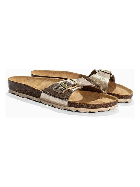 Sunbay Klapki "Jasmin" w kolorze złotym rozmiar: 36. Żółte klapki damskie Sunbay, bez wzorów, bez obcasa. Za 169.95 zł.