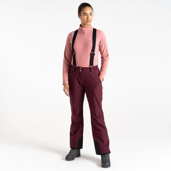 Effused II Damskie spodnie narciarskie. Fioletowe spodnie materiałowe damskie Dare 2b, bez wzorów, sportowe. W wyprzedaży za 363.20 zł.