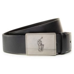 Pasek Polo Ralph Lauren. Czarne paski męskie Polo Ralph Lauren, bez wzorów. Za 366.99 zł.