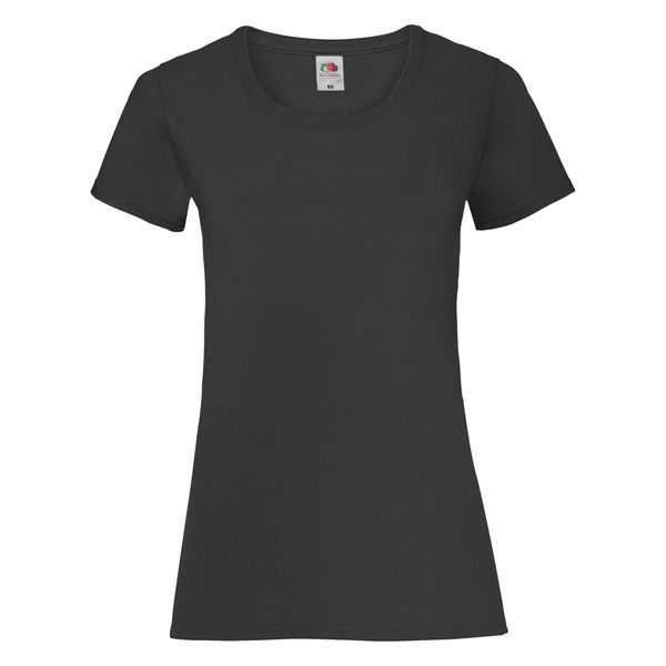 T-shirt damski Fruit Of The Loom Valueweight czarny. Czarne t-shirty damskie Fruit of the Loom, s, bez wzorów, z bawełny, bez kołnierzyka. Za 126.99 zł.