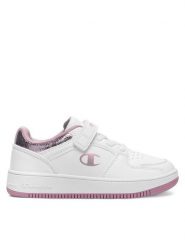 Champion Sneakersy RD18 FOIL G PS LOW S32909-WW016 Biały. Białe buty sportowe dziewczęce CHAMPION, bez wzorów, z materiału, bez zapięcia. Za 179.99 zł.