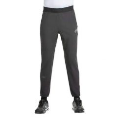 Bullpadel Labor Pants. Czarne szorty męskie bullpadel, bez wzorów, z materiału. Za 289.25 zł.