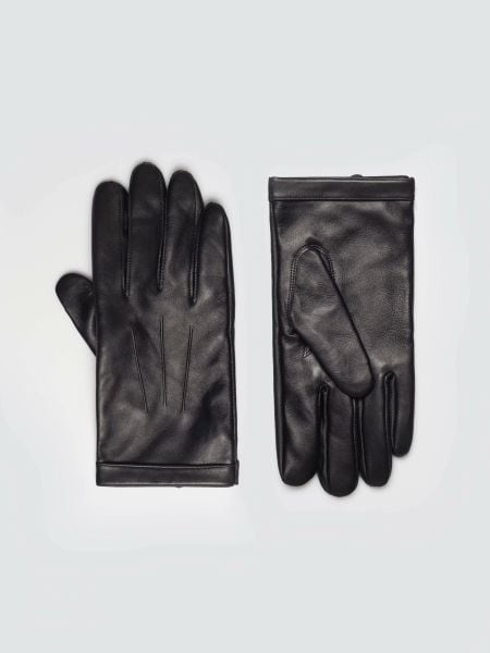 Rękawiczki męskie skórzane czarne Klasman 906. Czarne rękawiczki męskie Big Star, bez wzorów, ze skóry. Za 139.99 zł.