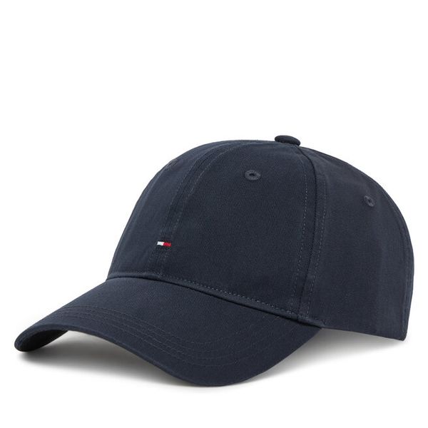 Czapka z daszkiem Tommy Hilfiger. Niebieskie czapki z daszkiem damskie Tommy Hilfiger, bez wzorów. Za 109.99 zł.