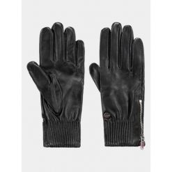 Rękawiczki Damskie Barts Bailee. Czarne rękawiczki damskie Barts, na zimę, bez wzorów, ze skóry. Za 269.00 zł.