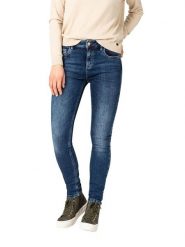 Timezone Dżinsy "Aleena" - Skinny fit - w kolorze granatowym rozmiar: W26/L30. Niebieskie jeansy damskie Timezone, z podwyższonym stanem. Za 83.22 zł.