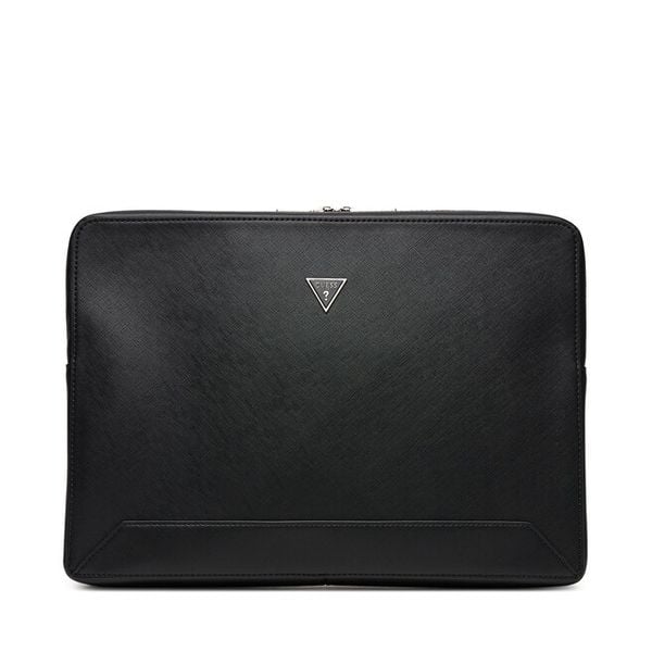 Torba na laptopa Guess. Czarne torby na laptopa damskie Guess, z aplikacjami. Za 219.99 zł.