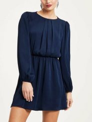 LA Angels Sukienka w kolorze granatowym rozmiar: L. Niebieskie sukienki damskie LA Angels, l, bez wzorów, bez kołnierzyka, bez ramiączek, mini. Za 86.99 zł.