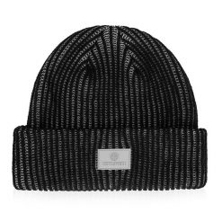 Czapka męska melanżowa WINTER BETLEWSKI® czarny. Czarne czapki męskie bez wzorów. Za 24.60 zł.