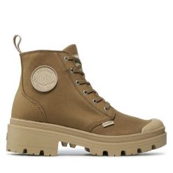 Trapery Palladium. Zielone trapery damskie Palladium, bez obcasa. Za 349.99 zł.