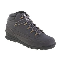 Buty zimowe męskie, Timberland Euro Rock WR Basic. Szare buty trekkingowe męskie Timberland, na zimę, z materiału, bez zapięcia, trekkingowe. Za 559.99 zł.