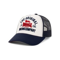 Czapka Trucker Lonsdale Larne. Białe czapki męskie Lonsdale, bez wzorów, z bawełny, sportowe. Za 122.00 zł.