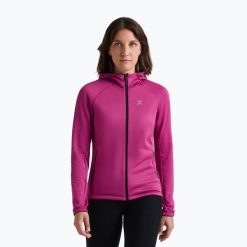 Bluza damska Montura Fadis Grid Hooded Maglia. Fioletowe bluzy bez kaptura damskie MONTURA. Za 409.99 zł.