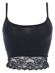 COTONELLA Top w kolorze czarnym rozmiar: M. Czarne topy damskie Cotonella, m, bez wzorów, z koronki, bez kołnierzyka. Za 32.59 zł.