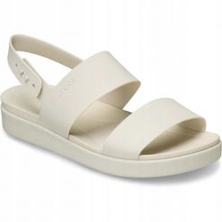 Sandały dla Kobiet Crocs Brooklyn Backstrap Low. Brązowe sandały damskie Crocs, bez wzorów, z materiału, bez obcasa, na obcasie. Za 239.99 zł.