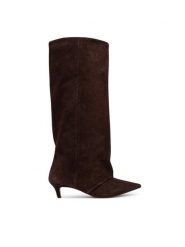 Steve Madden Kozaki Luca 11005118 Brązowy. Brązowe kozaki damskie Steve Madden, ze skóry, bez obcasa, na płaskiej podeszwie. Za 1,159.00 zł.