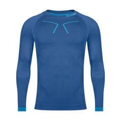 Bluza termoaktywna trekkingowa męska Alpinus Tactical Base Layer. Niebieskie bluzy bez kaptura męskie Alpinus, m, z elastanu. Za 179.00 zł.
