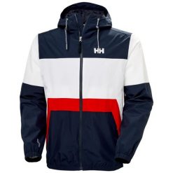 Kurtka wodoodporna Helly Hansen Koster. Niebieskie kurtki męskie Helly Hansen, m, bez wzorów, z materiału, bez kaptura. Za 588.00 zł.