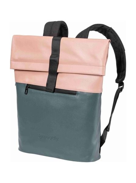 Plecak rolowany z przegrodą na laptopa 14" Meatfly. Brązowe plecaki damskie Meatfly, bez wzorów, z materiału, biznesowe. Za 203.99 zł.