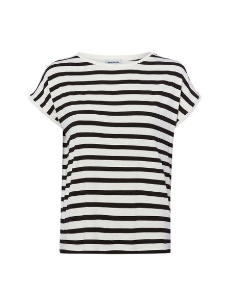 More & More Koszulka Kobiety wiskoza czarny, 40. Czarne t-shirty damskie MORE & MORE, bez wzorów, z wiskozy, bez kołnierzyka. Za 139.95 zł.
