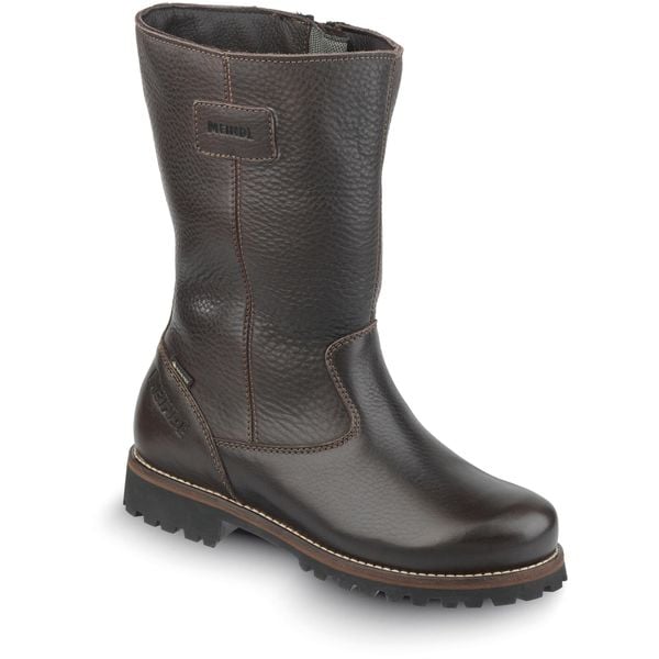 Buty zimowe męskie MEINDL Corvara GTX. Brązowe buty trekkingowe męskie MEINDL, na zimę, z futra, bez zapięcia, trekkingowe, gore-tex. Za 1,799.00 zł.