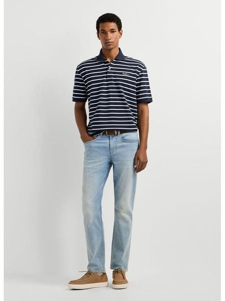 Pepe Jeans Koszulka polo "Monty" w kolorze granatowym rozmiar: M. Niebieskie koszulki polo męskie Pepe Jeans, m, bez wzorów, z bawełny, bez ramiączek. Za 151.45 zł.