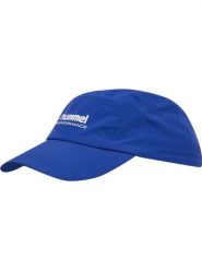 Czapka z daszkiem Hummel Pulse Ripstop. Niebieskie czapki męskie HUMMEL, na wiosnę, z aplikacjami, z materiału, sportowe. Za 121.50 zł.