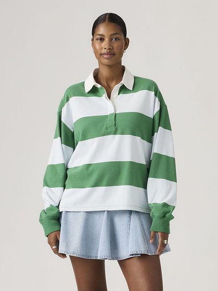 Levi's Bluza "Reenie" w kolorze zielono-błękitnym rozmiar: XS. Niebieskie bluzy bez kaptura damskie Levi's, s, z bawełny. Za 116.32 zł.