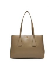 Calvin Klein Torebka Ck Medium Work Tote LV04F3442G Beżowy. Brązowe torebki klasyczne damskie CALVIN KLEIN, bez wzorów, ze skóry, bez dodatków. Za 649.99 zł.