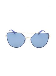 Polaroid Damskie okulary przeciwsłoneczne w kolorze srebrno-błękitnym rozmiar: 58. Niebieskie okulary przeciwsłoneczne damskie Polaroid. Za 144.58 zł.