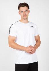 Koszulka fitness męska Gorilla Wear Chester T-shirt. Białe t-shirty męskie GORILLA WEAR, m, bez wzorów, z bawełny, bez kołnierzyka. Za 171.00 zł.