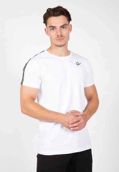 Koszulka fitness męska Gorilla Wear Chester T-shirt. Białe t-shirty męskie GORILLA WEAR, m, bez wzorów, z bawełny, bez kołnierzyka. Za 171.00 zł.