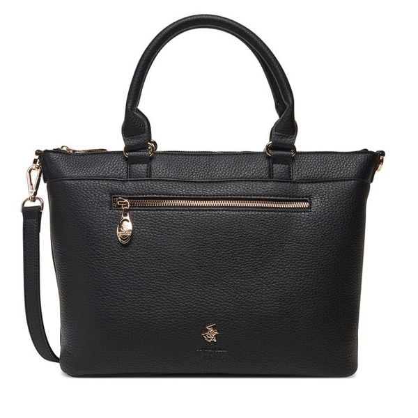 Torebka Beverly Hills Polo Club. Czarne torebki klasyczne damskie Beverly Hills Polo Club, bez wzorów, bez dodatków. Za 229.99 zł.