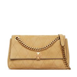 Torebka Tory Burch. Brązowe torebki klasyczne damskie Tory Burch, bez wzorów, bez dodatków. Za 2,384.00 zł.