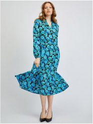 Orsay Sukienka w kolorze niebiesko-czarnym rozmiar: 38. Czarne sukienki damskie ORSAY, na co dzień, bez wzorów, z wiskozy, bez kołnierzyka, bez ramiączek, maxi, proste. Za 100.99 zł.