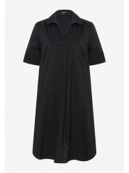 More & More Sukienka w kolorze czarnym rozmiar: 36. Czarne sukienki damskie MORE & MORE, bez wzorów, z bawełny, bez kołnierzyka, bez ramiączek, midi, kopertowe. Za 104.99 zł.