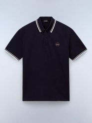 NAPAPIJRY Koszulka polo "Macas" w kolorze granatowym rozmiar: S. Niebieskie koszulki polo męskie NAPAPIJRY, s, bez wzorów, z bawełny, bez ramiączek. Za 105.38 zł.