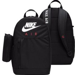 Plecak sportowy szkolny Nike FD2918-010 z piórnikiem. Czarne plecaki damskie Nike, bez wzorów, sportowe. W wyprzedaży za 169.00 zł.