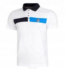Koszulka tenisowa Fila Polo Jayden. Białe koszulki polo męskie Fila, m, bez wzorów, z materiału, bez ramiączek. Za 143.99 zł.