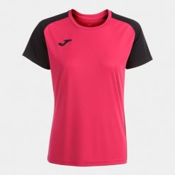 Koszulka do piłki nożnej damska Joma Academy IV. Czarne bluzki damskie Joma, l, bez wzorów, sportowe, bez kołnierzyka, bez ramiączek. W wyprzedaży za 79.00 zł.