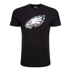 Koszulka Eagles NFL. Czarne t-shirty sportowe męskie New Era, xl, z bawełny, bez ramiączek, do piłki nożnej. Za 126.50 zł.