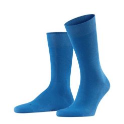 Skarpety Falke Sensitive London. Zielone skarpetki męskie Falke, bez wzorów, z bawełny. Za 119.50 zł.