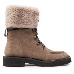 Botki Rage Age. Brązowe botki damskie Rage Age, bez obcasa, na płaskiej podeszwie, bez zapięcia. Za 509.99 zł.