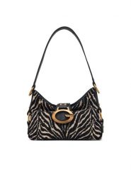 Guess Torebka Cameden Mini HWZB9 308720 Czarny. Czarne torebki klasyczne damskie Guess, z aplikacjami, bez dodatków. Za 584.99 zł.