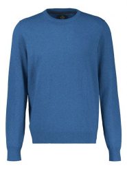 Lerros Sweter w kolorze niebieskim rozmiar: XXL. Niebieskie swetry męskie Lerros, xxl, bez wzorów, z bawełny, bez kołnierzyka. Za 149.95 zł.