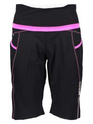 Crazy Szorty funkcyjne w kolorze czarno-różowym rozmiar: M. Czarne spodenki sportowe damskie Crazy, m, z materiału, outdoorowe. Za 114.17 zł.