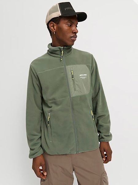 Jack & Jones Kurtka polarowa w kolorze zielonym rozmiar: XL. Zielone kurtki męskie Jack & Jones, xl, bez wzorów, z materiału, bez kaptura. Za 109.26 zł.