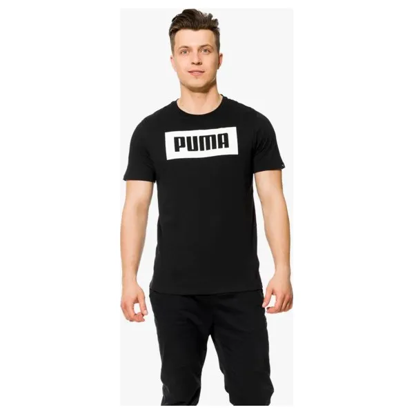 Puma Koszulka Ss Rebel Basic , czarny, rozmiar L. Czarne t-shirty sportowe męskie Puma, l, z bawełny, bez ramiączek. W wyprzedaży za 79.99 zł.